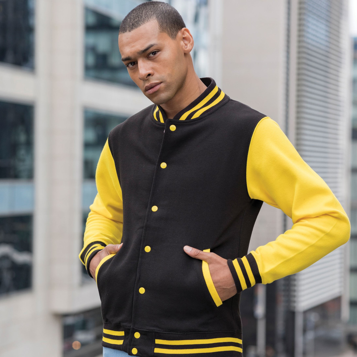 Awdis unisex varsity jacket on sale