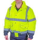 Beeswift Two-Tone Hi-vis Constructor Bomber Jacket