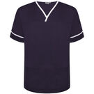 Behrens Contrast Trim Smart Scrub Top