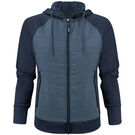 James Harvest Ladies Keyport Full Zip Hooded Hybrid Jacket