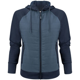 James Harvest Ladies Keyport Full Zip Hooded Hybrid Jacket