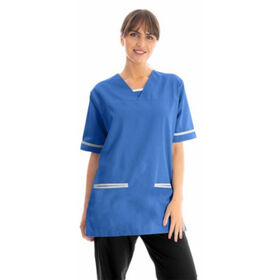 Key Scrubs V Neck Lightweight Scrub Top With Trim