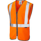 Leo Workwear Hi Vis Eggesford Railway Zip Waistcoat