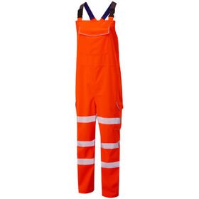 Leo Workwear Hi Vis Northam Breathable Bib & Brace