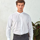 Premier Banded Collar Grandad Long Sleeve Shirt