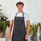 Premier District Waxed-Look Denim Bib Apron