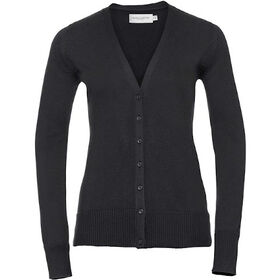 Russell Women's V-Neck Knitted Cardigan