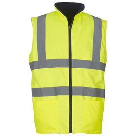 Yoko Hi Vis Reversible Fleece Bodywarmer